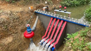 Please visit my YouTube channel: https://www.youtube.com/@Tran-Chien #MiniConstruction #ScienceProject #construction #dam #Mini #Hydroelectric Great, thank you all for watching my video. Please click subscribe to the channel . Thanks | Construction General