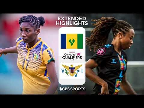 St. Vincent & the Grenadines vs. US Virgin Islands: Extended Highlights | Concacaf W Qualifiers