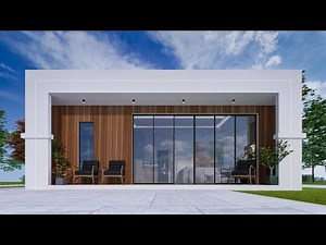 Minimalist 2-Bedroom House Design | 9m x 8m