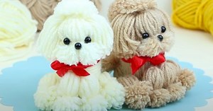 Very Cute & Easy DIY Yarn Dog Tutorial
