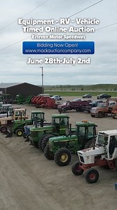 1.6K views · 178 reactions | BIDDING IS NOW OPEN! The Famous Estevan Motor Speedway Timed Online 5 Day Auction! Register to Bid www.mackauctioncompany.com Bidding Closes Tuesday July 2 Starting at 10 AM. Gates Open Everyday 8-5 Daily! 704 Lots | Mack Auction Company | Facebook