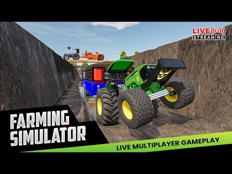 Live Farming Simulator 25 Multiplayer With Indian Tractors #fs25 #livestream