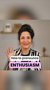 How to pronounce...ENTHUSIASM! Write a sentence using 'enthusiasm' in the comments 👇 | Accent's Way English with Hadar