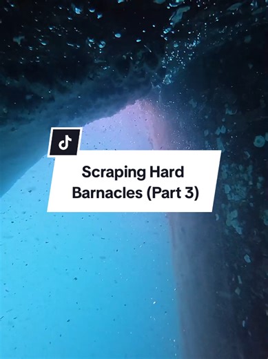 Part 3, Scraping Hard Barnacles. #workhard #dive #ship #work #satisfyingvideos