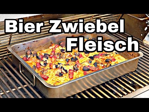 Bier Zwiebel Fleisch vom Grill oder Backofen | The BBQ BEAR
