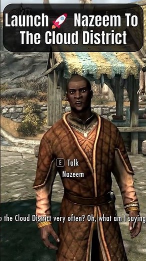 🤣Nazeem Gets Launched🚀 to the Cloud District! (Version 4) #skyrim