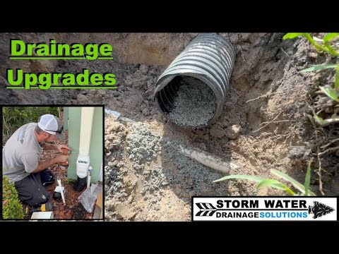 How To Improve Exterior Drainage Around The Home - Upgrading & Servicing Existing Drain Pipes