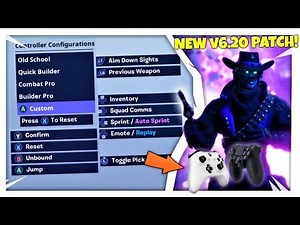 Fortnite Best Controller Settings: FULL Custom Binds/Buttons (Xbox/PS4)