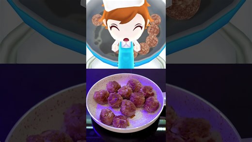 Following Cooking Mama's meatball recipe in real life