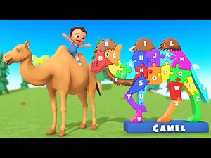 Learn the Alphabet Song with Camel & Friends: Fun Cartoon Animals for Kids!