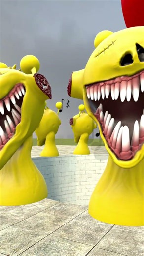 HORROR SPRUNKI YELLOW PHASE 1 AND TREE VS THE MINI BIG HOLE Garry's mod Gmod