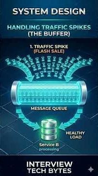 #25 Build a system that can't crash! Message Q like Kafka decouple services to handle huge spikes.