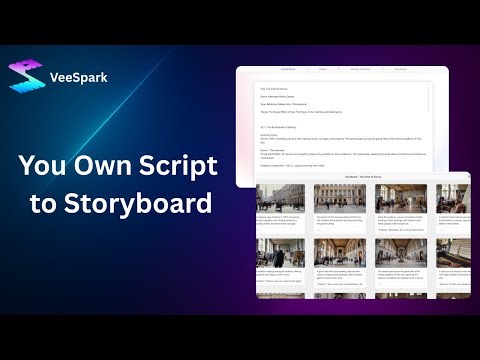 Turn Your Script into a Storyboard with VeeSpark | Feature Tutorial Video