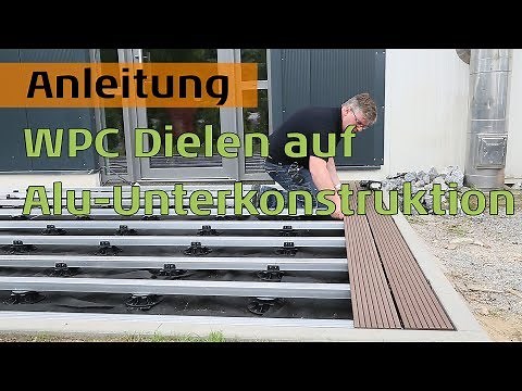 WPC decking on aluminum substructure for heavy use