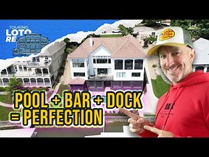 Touring A Lakefront Estate With Custom Bar, Outdoor Kitchen, And Pool With A View!
