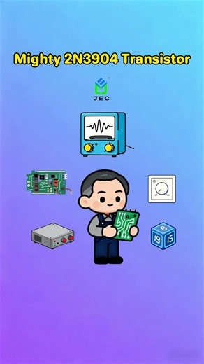 The Mighty 2N3904 Transistor! #jeccapacitor #electronics #electroniccomponents #transistor