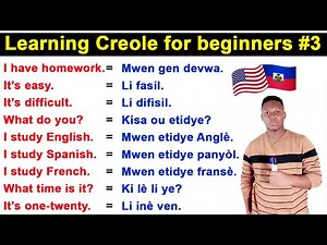 Learning Creole for beginners #3 | English Speaking Practice Creole | English Creole