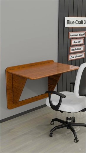 Foldable, Space Saving Desk | Convertible Table 🔥 #asmr #furniture