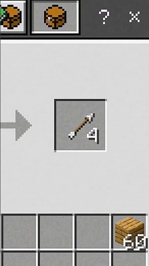 How to make a arrow for beginners 😍 #minecraft