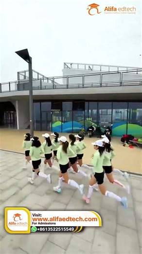 Morning Energy! Students Synchronized Jogging at Campus 🏃‍♀️✨
