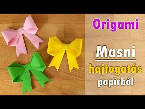 Papír masni hajtogatása | Origami | Manó kuckó