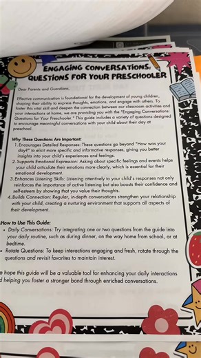 153K views · 1.1K reactions | About a week into preschool—once the open-house packet and basic info are out—I send families three follow-up handouts: 1️⃣ Parent Volunteer Form for classroom help or supply donations. 2️⃣ Daily Schedule so they can see our routine at a glance. 3️⃣ “Ask Your Child” Question List to spark real after-school conversations. Need these templates? They’re all on preschoolvibes.com. | Preschool Vibes | Facebook