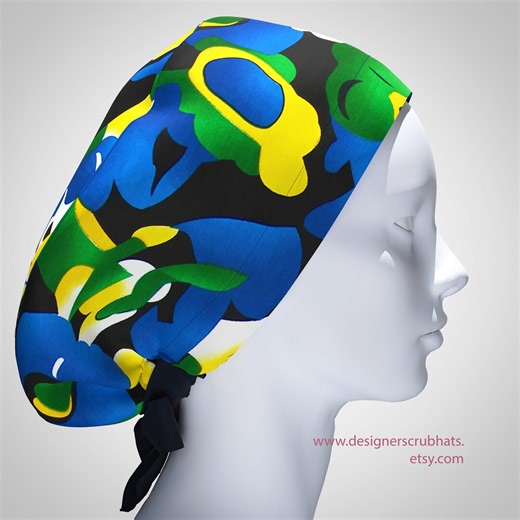 Scrub Caps for Women, Ponytail Scrub Cap Nurse, Surgical Cap Women, Chemo Hat, Medical Bouffant Scrub Hat, Nurse Gift Scrub Cap. - Etsy