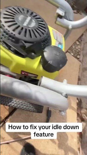 ￼ how to fix your idle down feature on a Ryobi power washer