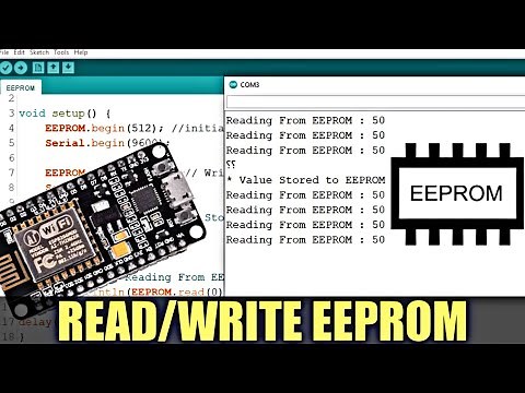 How to read-write EEPROM of NodeMCU | Arduino EEPROM Library