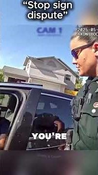 Stop Sign Stop to “I’ll Punch You”—Refuses to Exit, Forced Out (Bodycam)