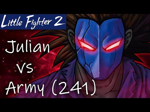 Little fighter 2: Julian vs Army(241), Julian z baraków odstawia drineczka i robi porządek z małpami