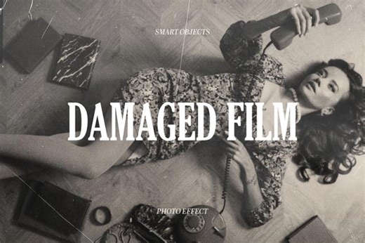 Download Damaged Film Photo Effect