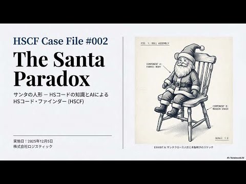 HSコードを決める。HSCF活用事例ファイル002： サンタ・パラドックス