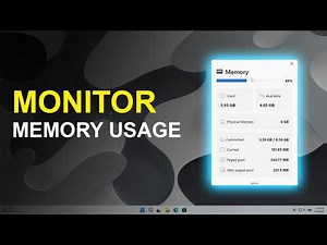 Monitor Your Memory Usage in Real Time | Includes Windows 11 Widget!