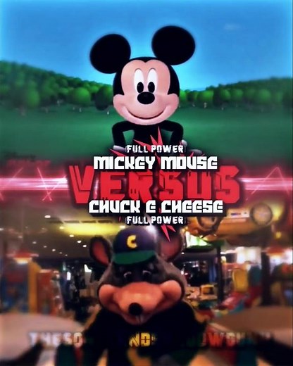 Mickey Mouse Vs Chuck E Cheese #meme #edit #vsbattle #disney #pizzatimetheatre