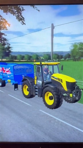 New tractor - JCB 3000 series carting oats fs19
