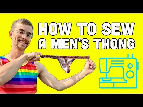Men's Thong Underwear Sewing Tutorial - How to Sew a Men's Thong