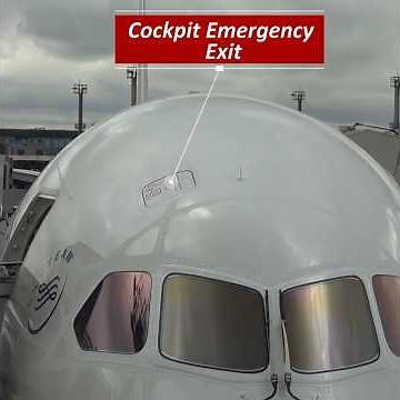 B787 Emergency exit only for pilots. #boeing787 #dreamliner #cockpit #aviation