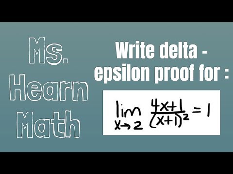 Delta Epsilon Proof of Limit of Rational Function Part 3