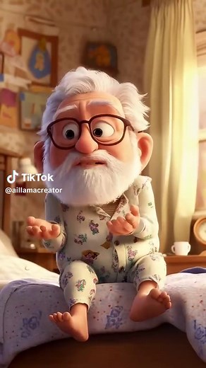 ¡Eh abuelo, es solo mi despertador! #Animación #cortosdeanimación #divertido #amor #amistad #abuelito #abuelo #animation #fyu #conejito