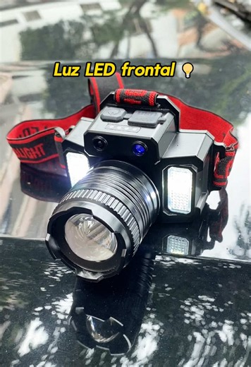 Linterna frontal LED recargable USB impermeable para camping
