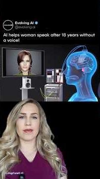 She’s using AI to speak?!