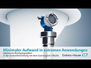 Optimierte Reinigungszyklen in der Zementherstellung mit dem Gammapilot FMG50