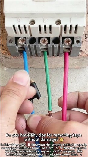 Mastering Insulation Tape Skills! 🛠️🎯