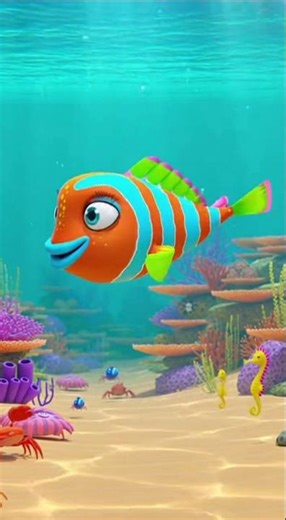Funny fish dance #cartoon #kids #dance #funny #shortfeed #millionviews #water #fishing
