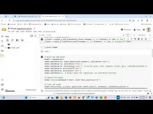 Simple Regression Project using DNN