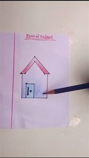 😀PANCIL 🆚 PANCIL COLOUR which colour is the best ❓ #artpanday panting 1.M #vairal #trending