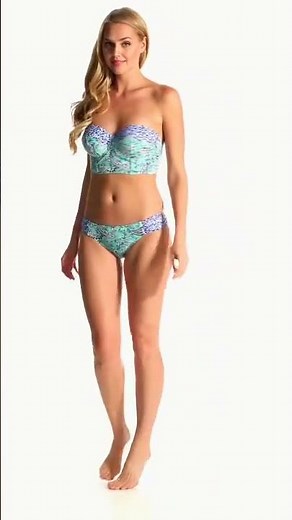 Profile Blush Urban Jungle Underwire Bustier Bikini Top (D/E/F Cup) | SwimOutlet.com