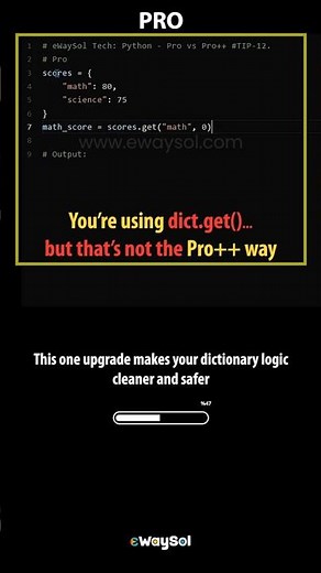 Python Pro vs Pro++: dict.get() vs defaultdict Explained(Python TIP12) #python #coding #learnpython