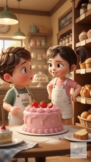 Cute Kids Make a Delicious Cake Together 🧁💕 | Sweet Bakery Moment